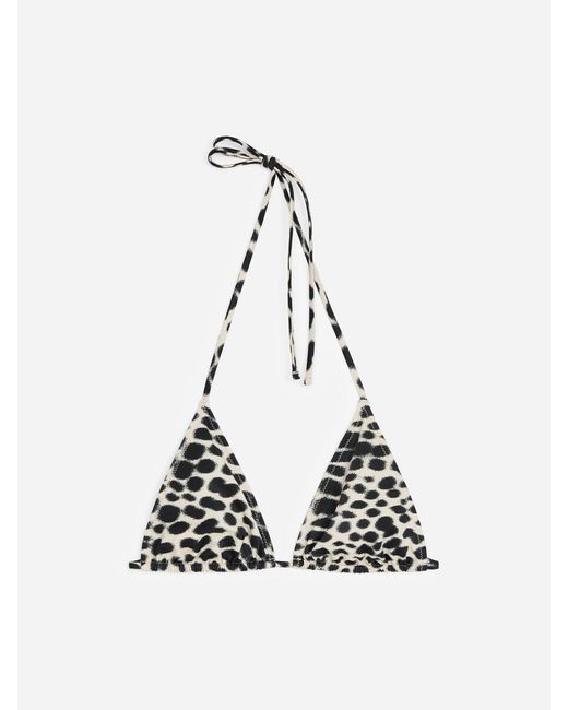 ARKET White Triangle Bikini Top