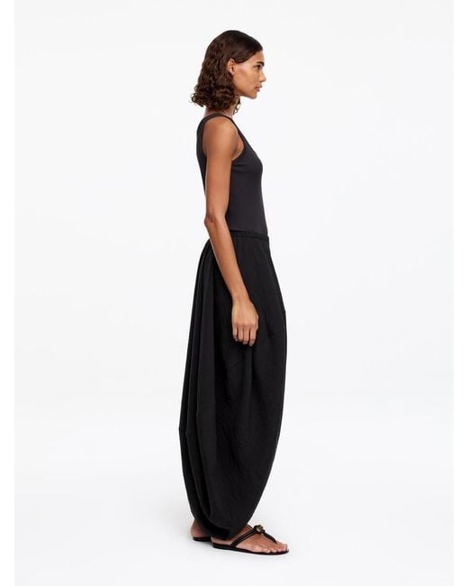 ARKET Black Cocoon-Shaped Skirt