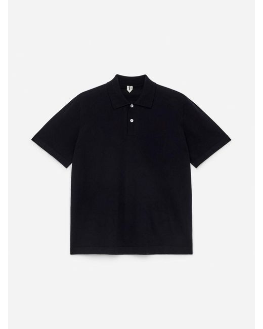 ARKET Blue Wool Polo Shirt for men