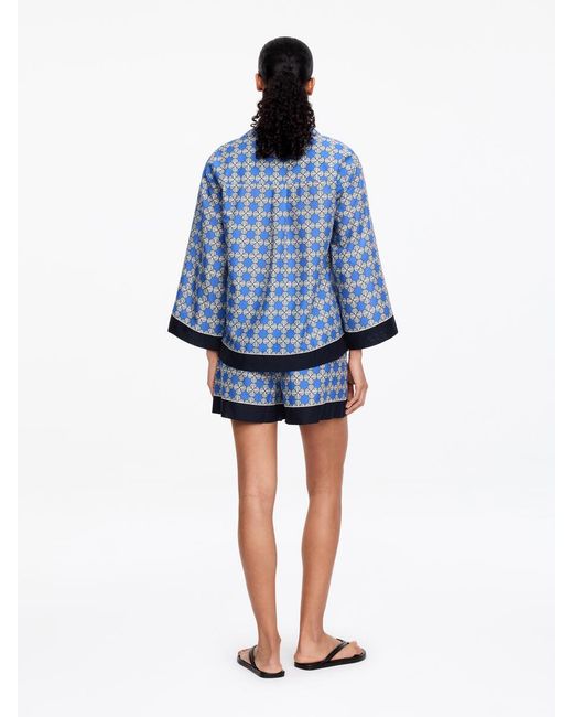 ARKET Blue Lyocell Blend Shirt