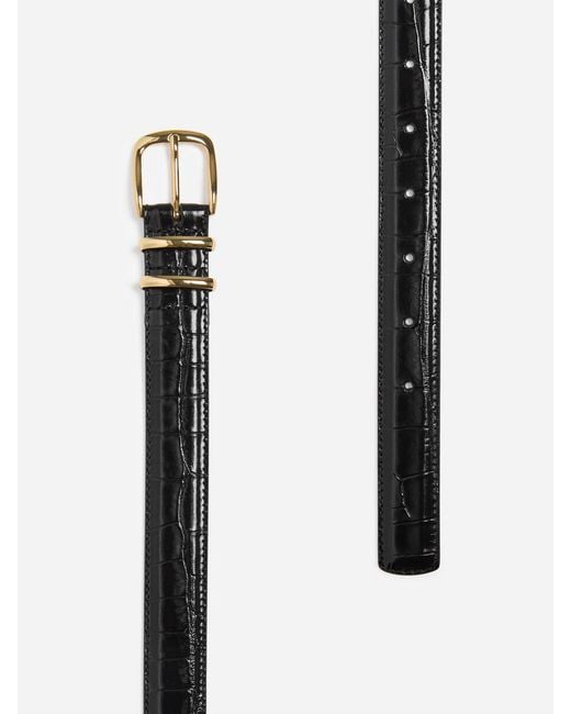 ARKET Blue Leather Belt