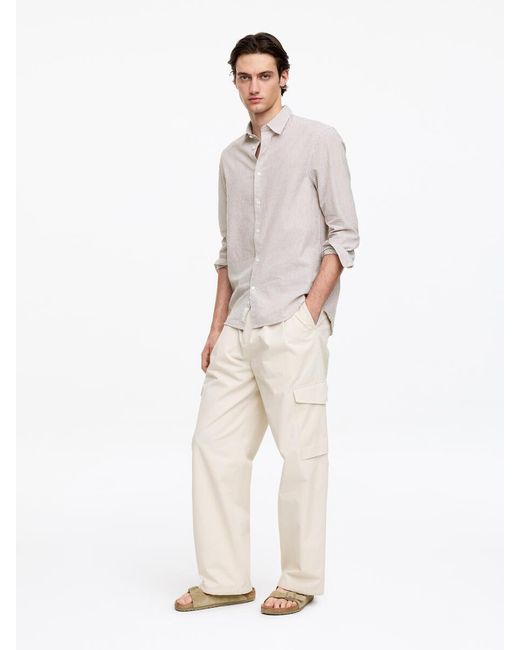 ARKET White Cotton Blend Shirt for men