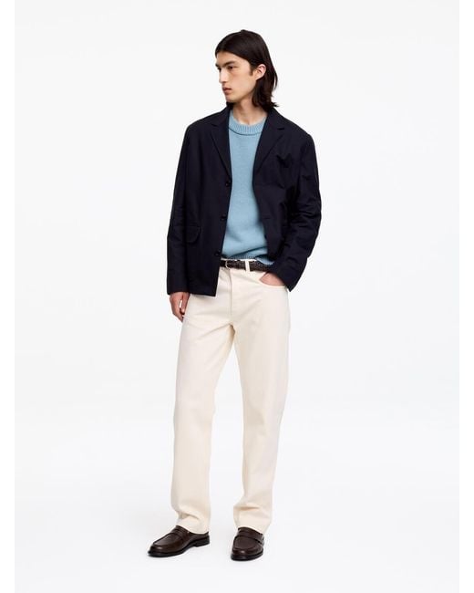 ARKET Blue Heavy Knit Wool Jumper for men
