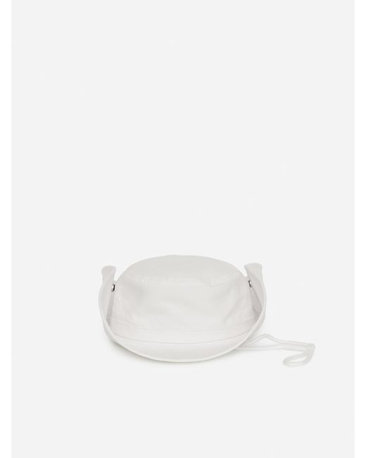 ARKET White Wide-Brim Cotton Hat