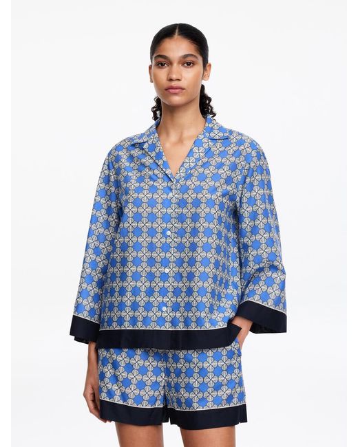 ARKET Blue Lyocell Blend Shirt