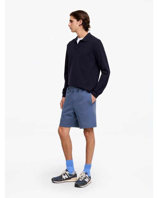 ARKET Blue Jersey Shorts for men