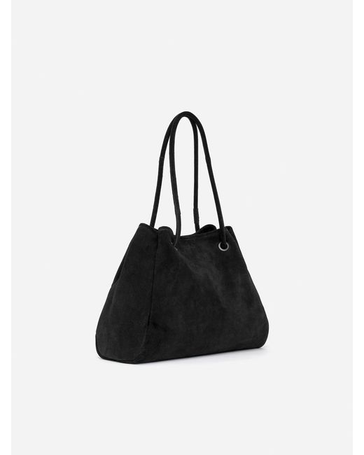 ARKET Blue Suede Tote Bag
