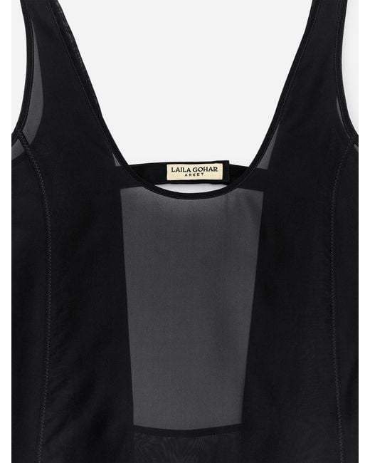 ARKET Black And Laila Gohar A-Line Mini Dress