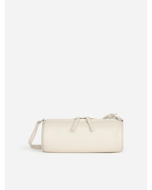 ARKET Black Cylindrical Leather Shoulder Bag