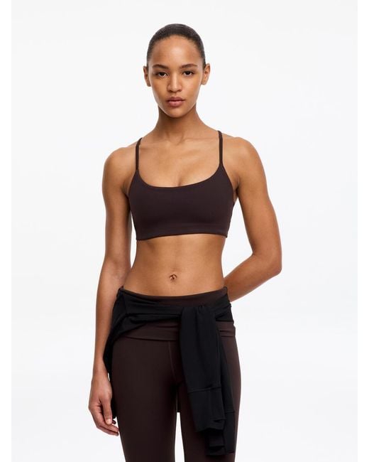 ARKET Brown Soft Stretch Sports Bra