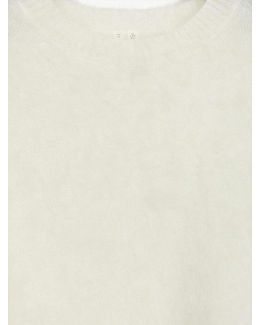 ARKET White Mohair-Wool Blend Jumper