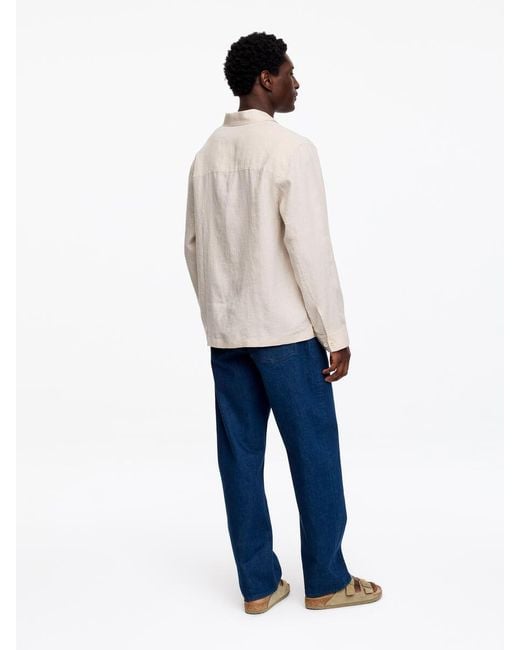 ARKET White Relaxed Linen Shirt for men