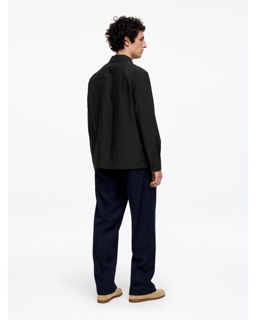 ARKET Black Lyocell Blend Overshirt for men
