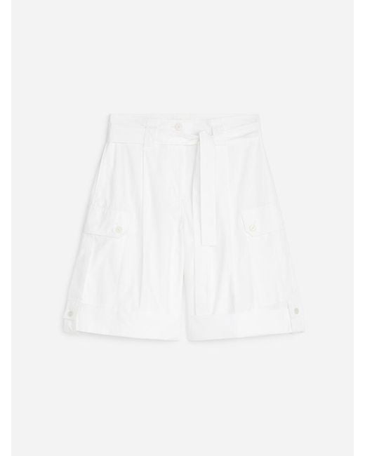ARKET White Soft Utility Shorts