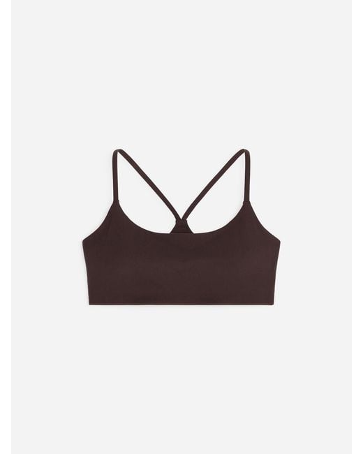 ARKET Brown Soft Stretch Sports Bra