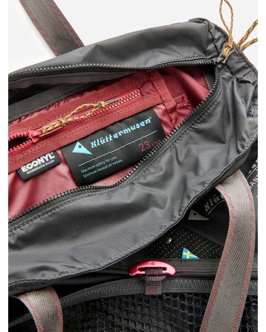 ARKET Black Klättermusen Gand Bag 23L for men