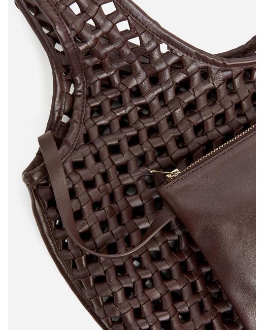 ARKET Brown Lässige Tragetasche Aus Leder