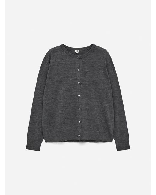 ARKET Gray Merino Wool Cardigan