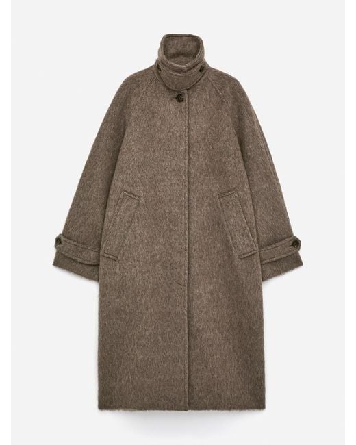ARKET Natural Wool-Alpaca Blend Coat