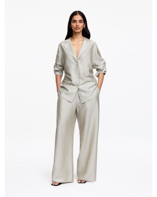 ARKET White Relaxed Trousers