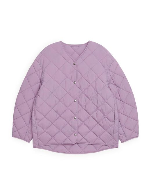 ARKET Purple Steppjacke