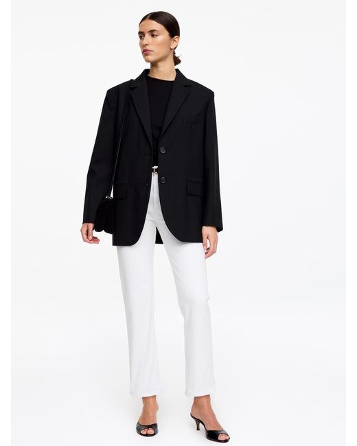ARKET White Jade Cropped Slim Jeans