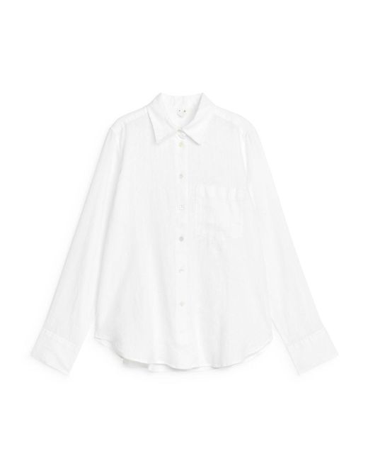 ARKET White Linen Shirt