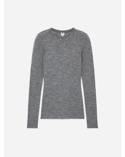 ARKET Gray Long-Sleeved Merino Top