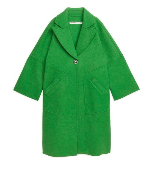 ARKET Green And Pia Wallén Wool Coat