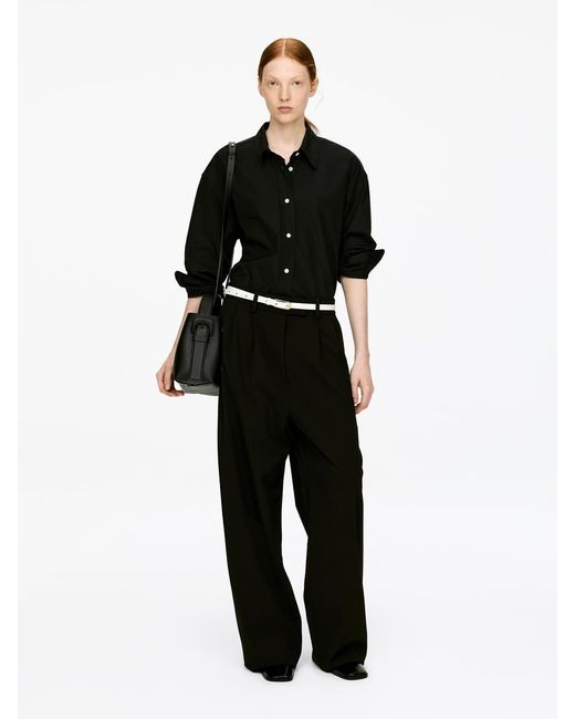 ARKET Black Leather Crossbody Bag