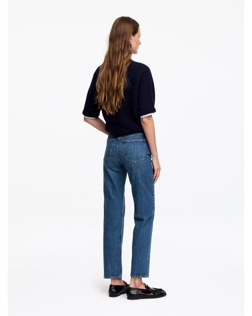 ARKET Blue Jade Cropped Slim Jeans