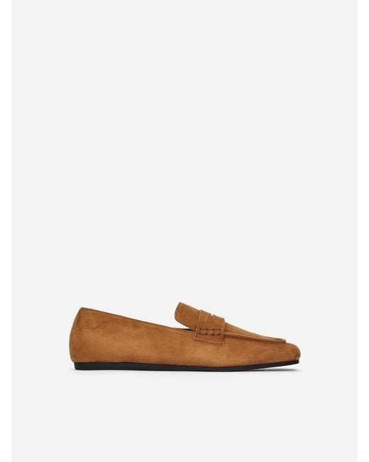 ARKET White Suede Loafers