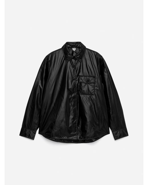 ARKET Black Nylon Overshirt