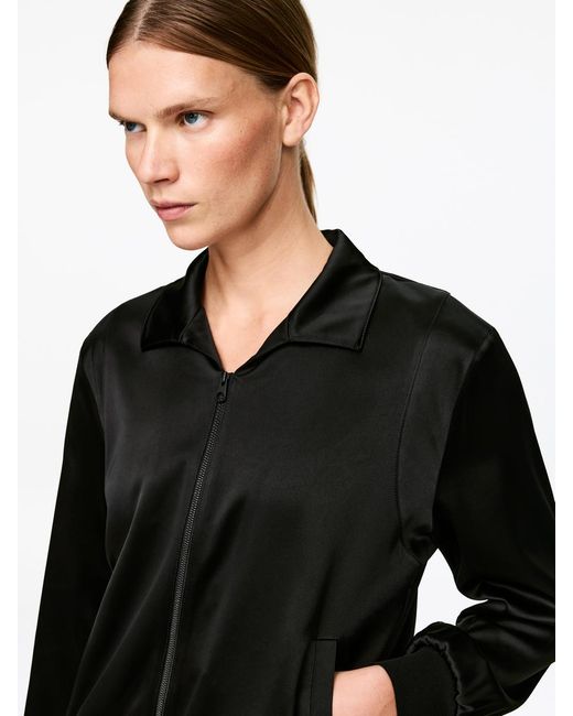 ARKET Black Satin Jacket