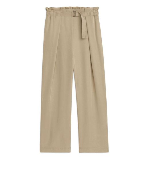 ARKET Cotton Relaxed Lyocell Trousers 