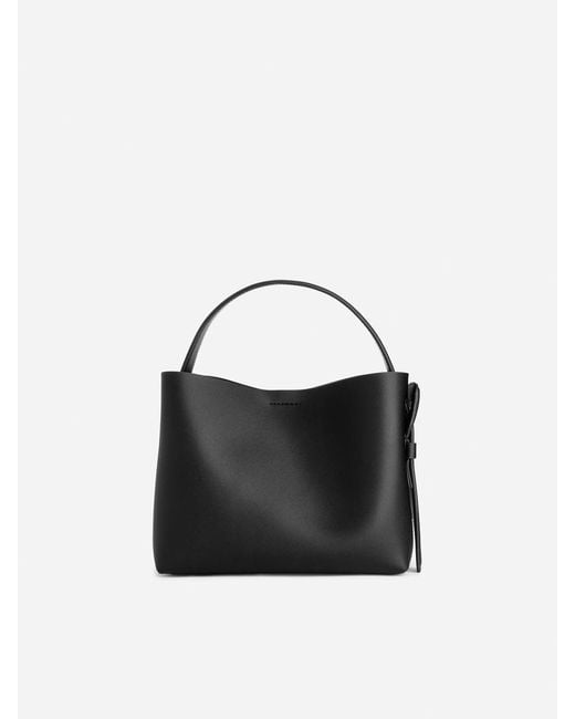 ARKET Black Leather Crossbody Bag
