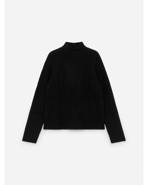 ARKET Black Rib-Knitted Jumper