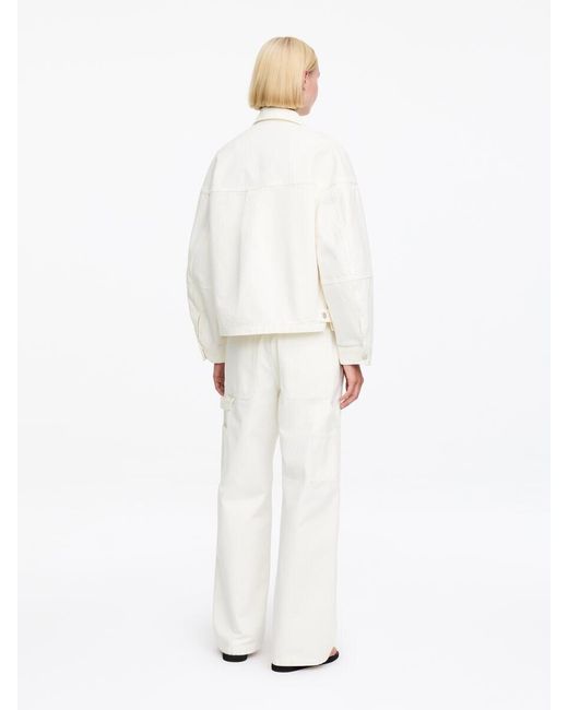 ARKET White And Laila Gohar Work Trousers