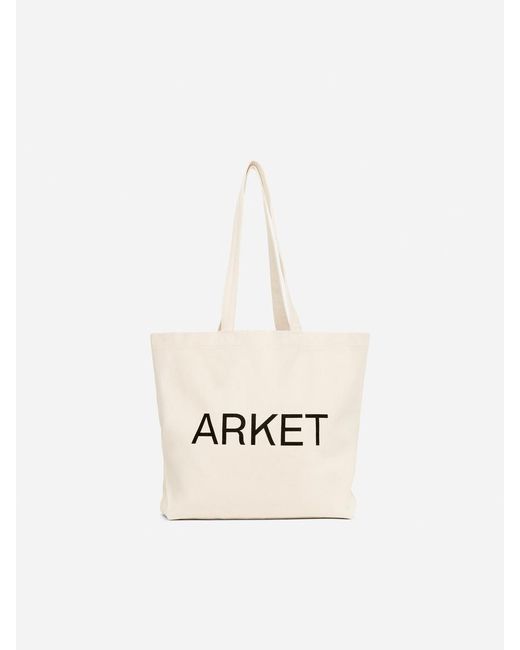 ARKET Black Canvas Tote for men