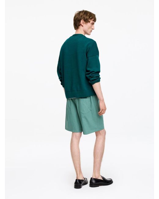 ARKET Green Relaxed Pull-On Shorts for men