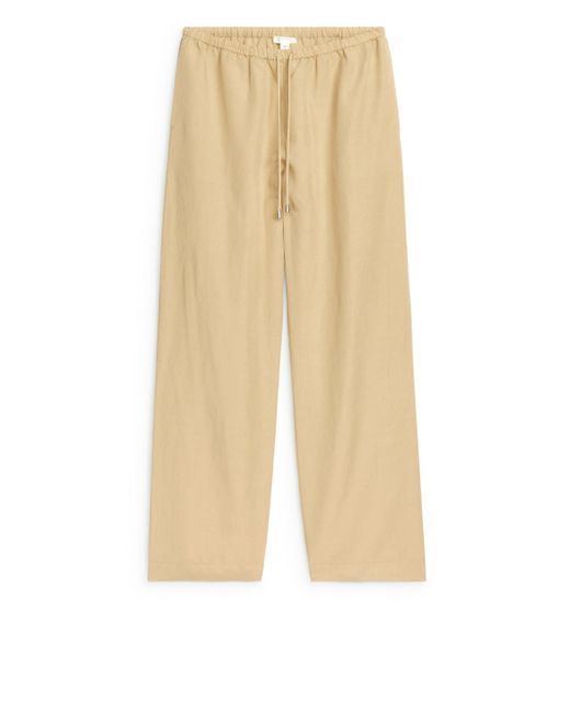 ARKET Natural Lyocell-linen Trousers