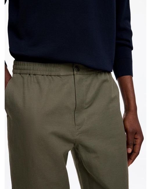 ARKET Blue Linen Blend Trousers for men