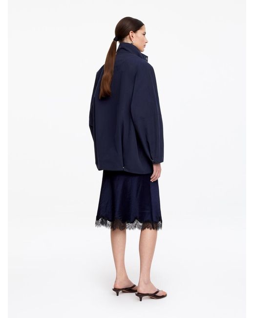 ARKET Blue Oversized Shell Jacket