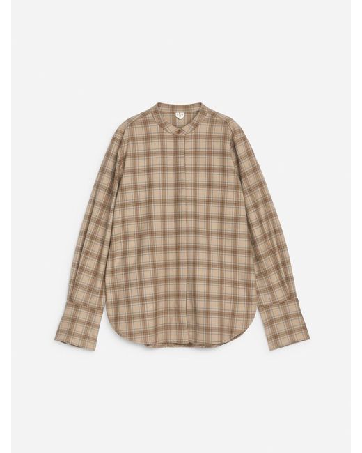 ARKET Natural Stand- Collar Shirt