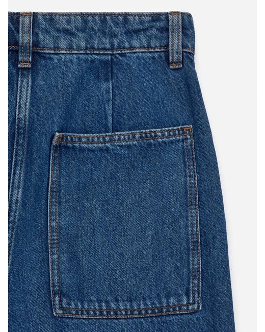 ARKET Blue Wide Turn-Up Jeans