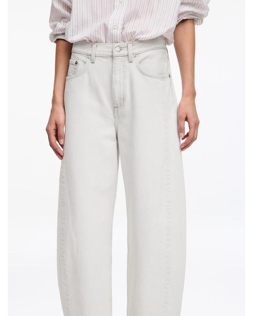 ARKET White Bloom Barrel Jeans