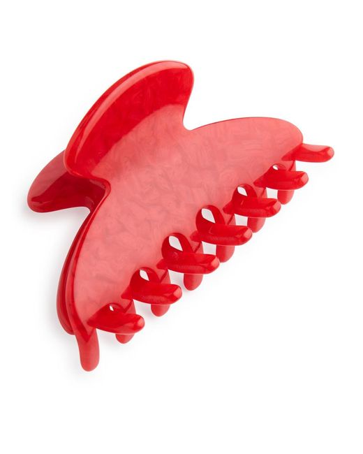 ARKET Red Medium Hair Claw