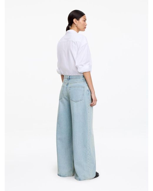 ARKET Blue Cedar Oversized Wide Jeans