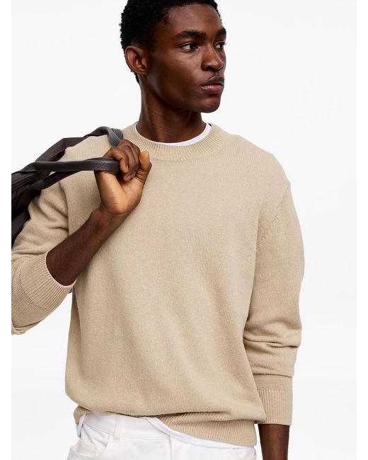 ARKET Natural Linen Cotton Jumper for men