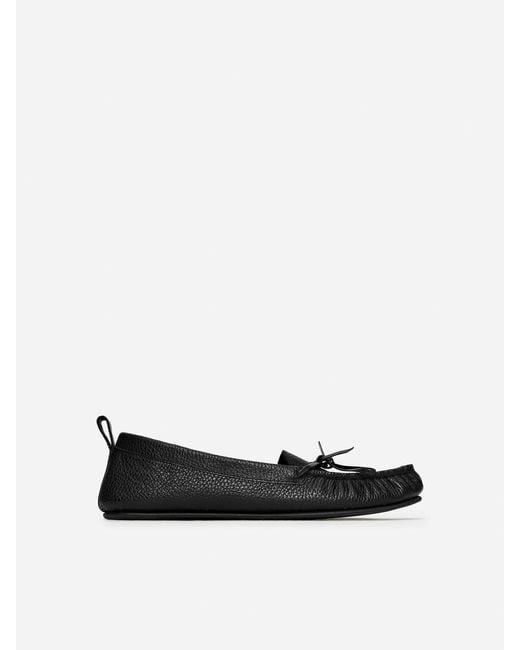ARKET Black Moccasin Leather Loafers